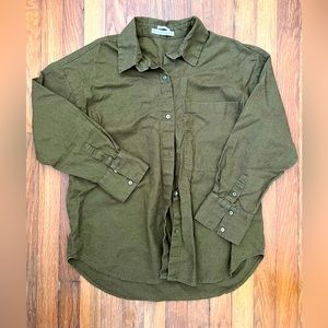 Abercrombie Oversized Linen button up
